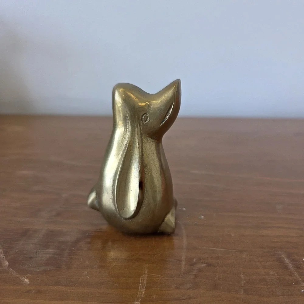 Vintage Brass Animal Small Figurine Paperweight